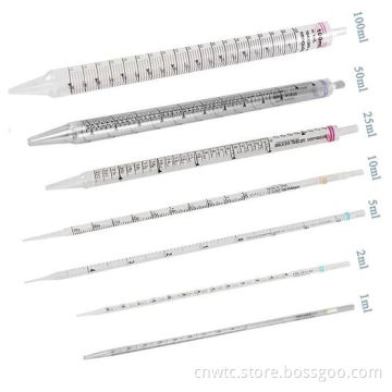 10ml Sterile Disposable Serological Pipettes for Medical Science and Chemistry Lab Use